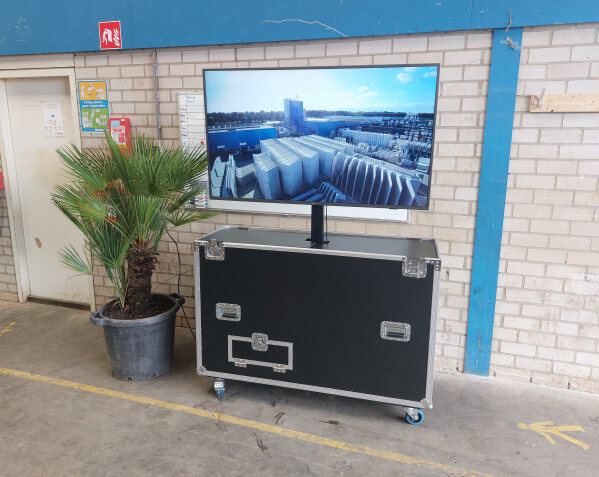 tvscherm 58inch flightcase